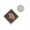Black PET Logo NFC Sticker - NTAG216 - Square - 35mm - Image 2